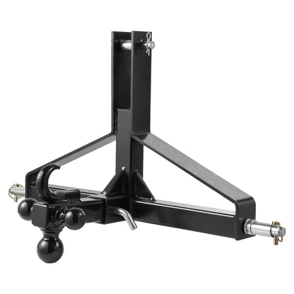 3 Point Trailer Hitch with 2 in Receiver, 3pt Quick Hitch Attachment, Heavy Duty Tractor Tow Drawbar Adapter, Compatible with Kubota, Mahindra, Ford, Yanmar, John Deere, Massey Ferguson - Image 9