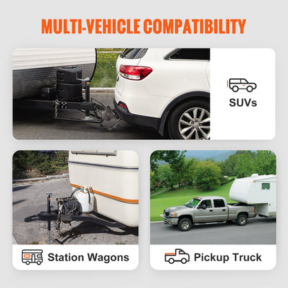 A-Frame Trailer Coupler, Fits 2-Inch Hitch Ball Size, 7000 lbs Towing Capacity, Heavy Duty Steel Coupler, Ideal for Towing Station Wagons, Pickup Trucks, SUVs, Campers, Black Coating Surface - Image 6