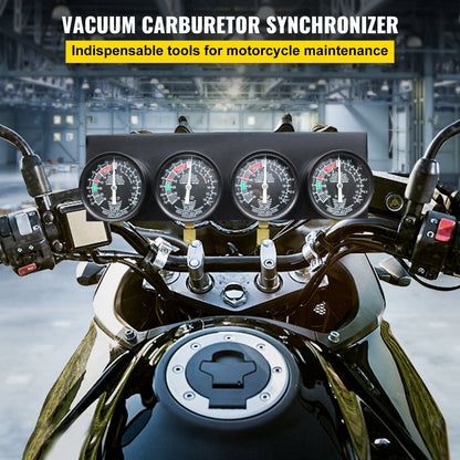 Fuel Vacuum Carburetor Synchronize Tool Kit Fuel Vacuum Carburetor Synchronizer carb sync Gauge Set with Rubber Hose - Image 2
