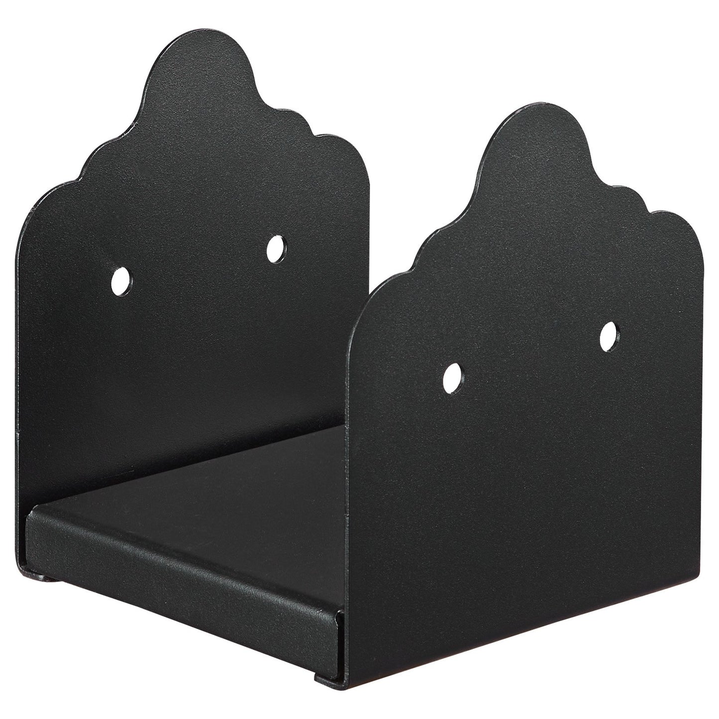 6x6 Post Base 2 Pcs, Inner Size 5.9x5.55 inch / 150x141 mm Post Brackets, Heavy Duty Carbon Steel Decking Posts, Wood Posts Brackets for Pavilion Deck Railing Support Deck Base Plate, Black - Image 9