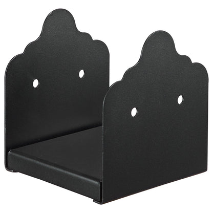 6x6 Post Base 2 Pcs, Inner Size 5.9x5.55 inch / 150x141 mm Post Brackets, Heavy Duty Carbon Steel Decking Posts, Wood Posts Brackets for Pavilion Deck Railing Support Deck Base Plate, Black - Image 9
