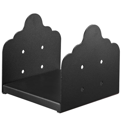 8x8 Post Base 2 Pcs, Inner Size 7.9x7.5 inch / 200x190 mm Post Brackets, Heavy Duty Carbon Steel Decking Posts, Wood Posts Brackets for Pavilion Deck Railing Support Deck Base Plate, Black - Image 9