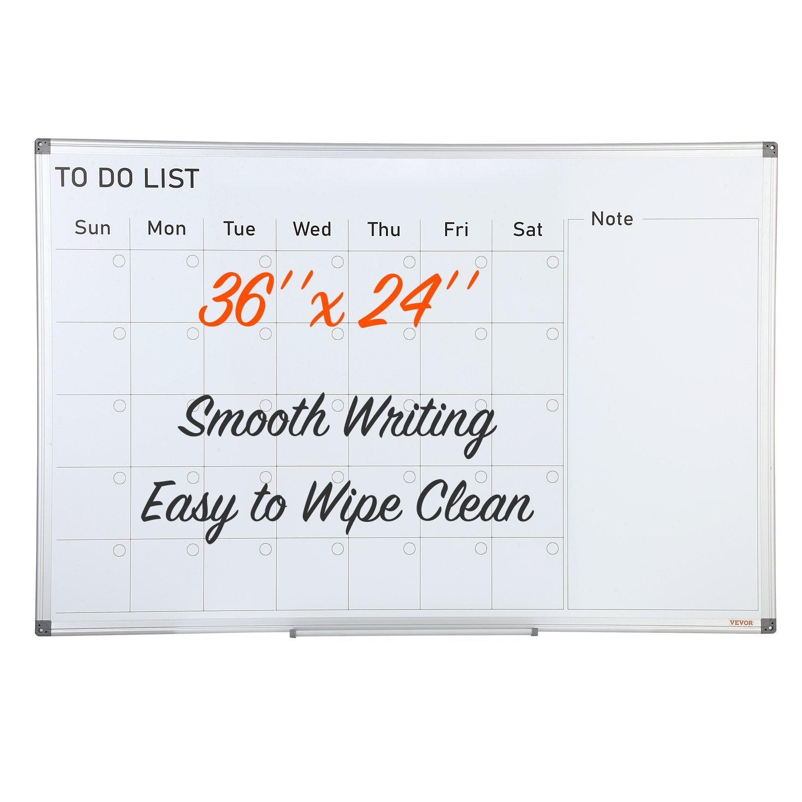 Magnetic Whiteboard Dry Erase Board 36" x 24" Wall Mounted for Office