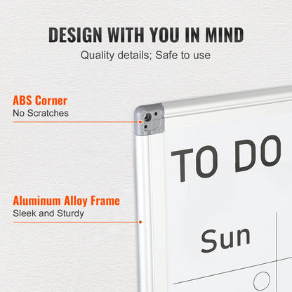 Magnetic Whiteboard Dry Erase Board 36" x 24" Wall Mounted for Office - Image 4