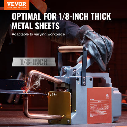 Portable Spot Welder, 1/8-inch Thick Spot Welder Machine with 8KVA Input Capacity, Handheld Welding Tip Gun Metal Sheet Spot Welding Machine for Carbon Steel, Aluminum Sheet - Image 2