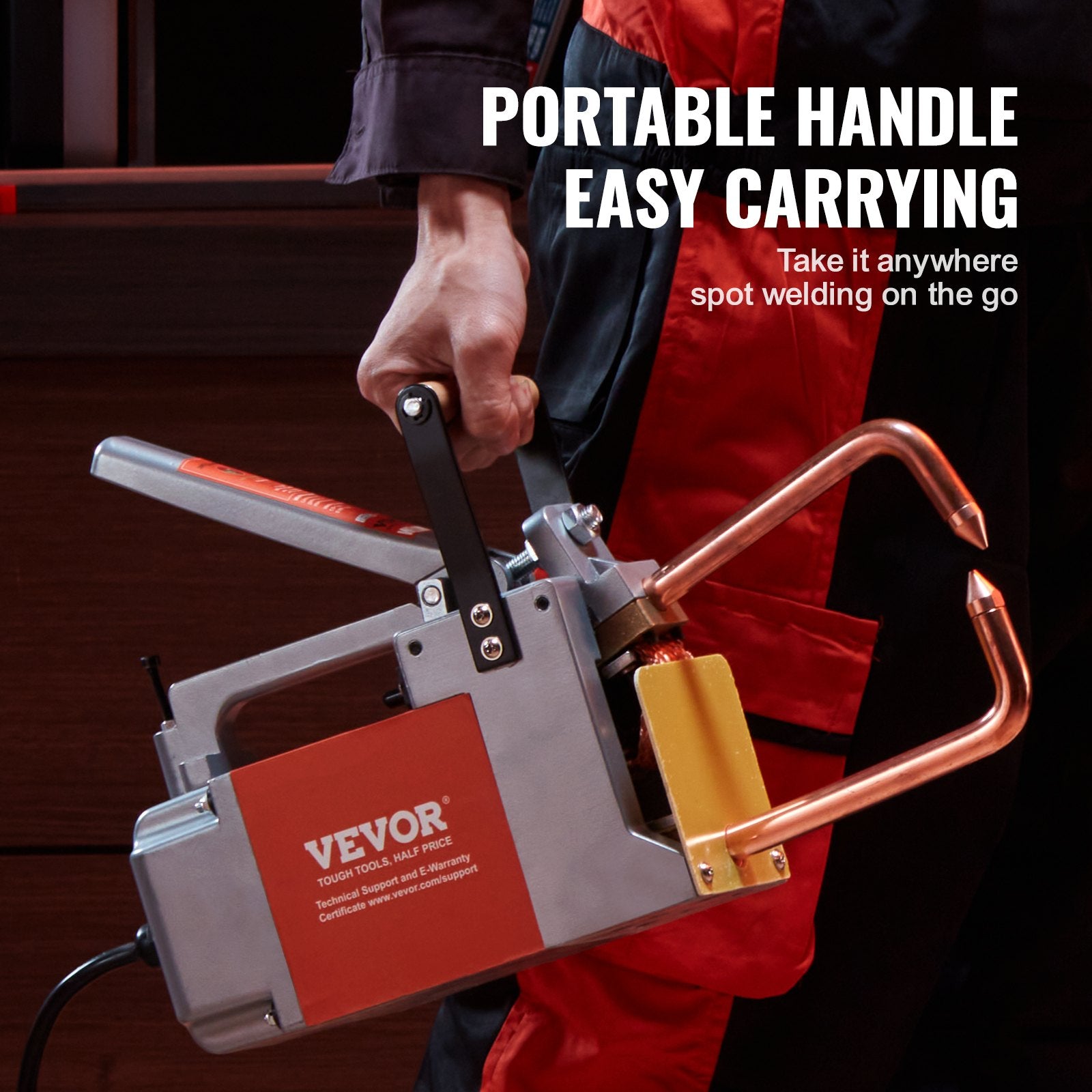 Portable Spot Welder, 1/8-inch Thick Spot Welder Machine with 8KVA Input Capacity, Handheld Welding Tip Gun Metal Sheet Spot Welding Machine for Carbon Steel, Aluminum Sheet - Image 5