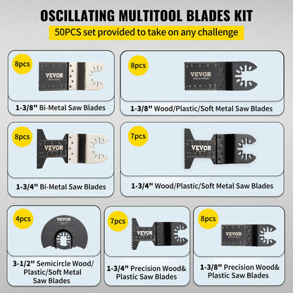 Oscillating Multi Tool Saw Blades Multi Tool Blades 50PCS for Wood Metal - Image 4