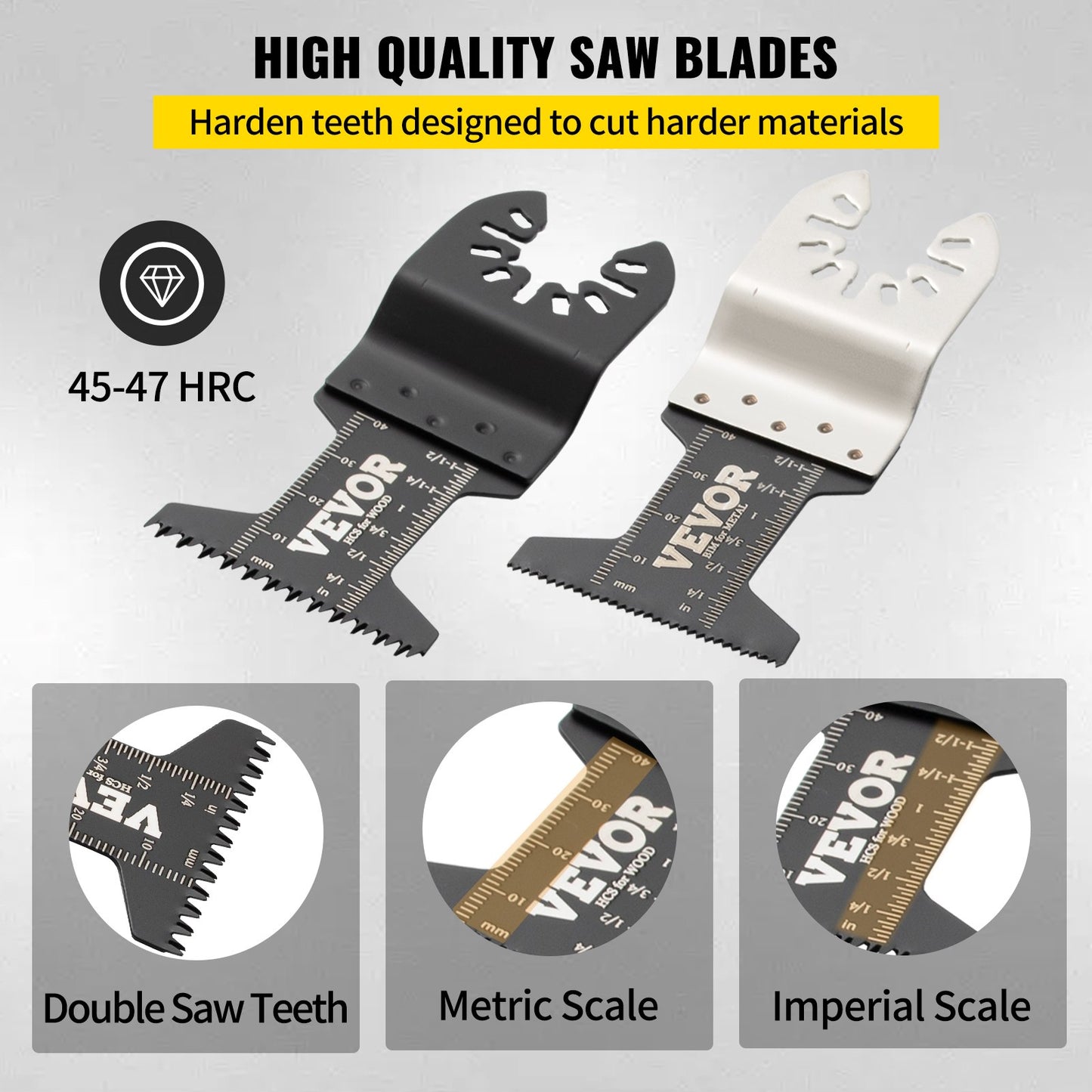 Oscillating Multi Tool Saw Blades Multi Tool Blades 50PCS for Wood Metal - Image 5