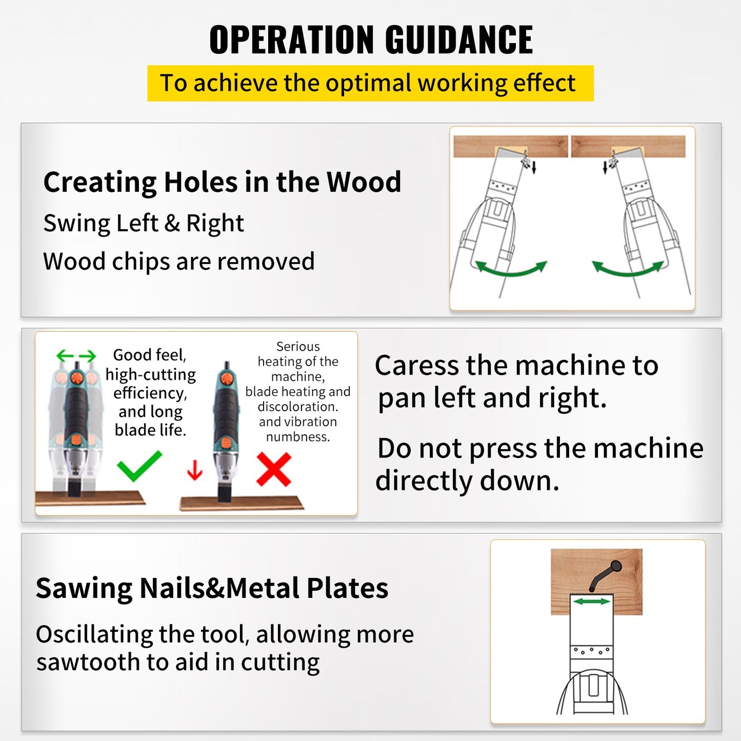 Oscillating Multi Tool Saw Blades Multi Tool Blades 50PCS for Wood Metal - Image 6
