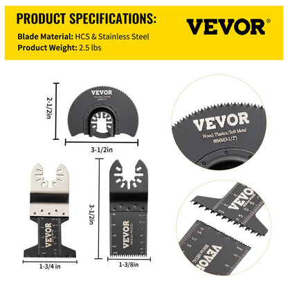Oscillating Multi Tool Saw Blades Multi Tool Blades 50PCS for Wood Metal - Image 7
