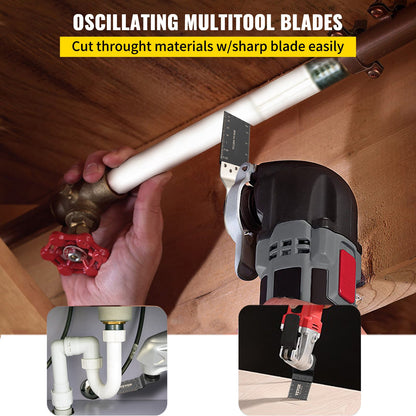 100PCS Oscillating Saw Blades, Quick Release Multitool Blades Kit, HCS Tool Blades for Wood Plastic, Compatible with Dewalt Dremel Fein Worx Bosch Makita Milwaukee - Image 2