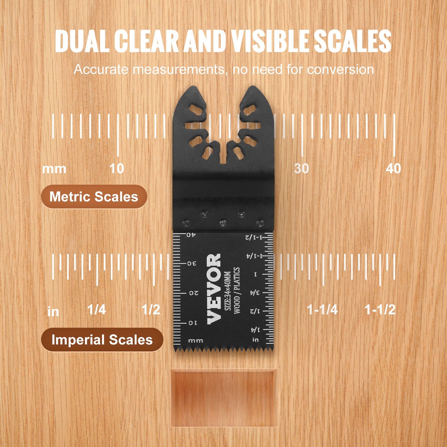50PCS Oscillating Saw Blades, Universal Quick Release Oscillating Saw Blades, Multitool Tool Blades for Wood Plastic Aluminum, Fit Dewalt Bosch Milwaukee Hitachi Chicago Craftsman - Image 4