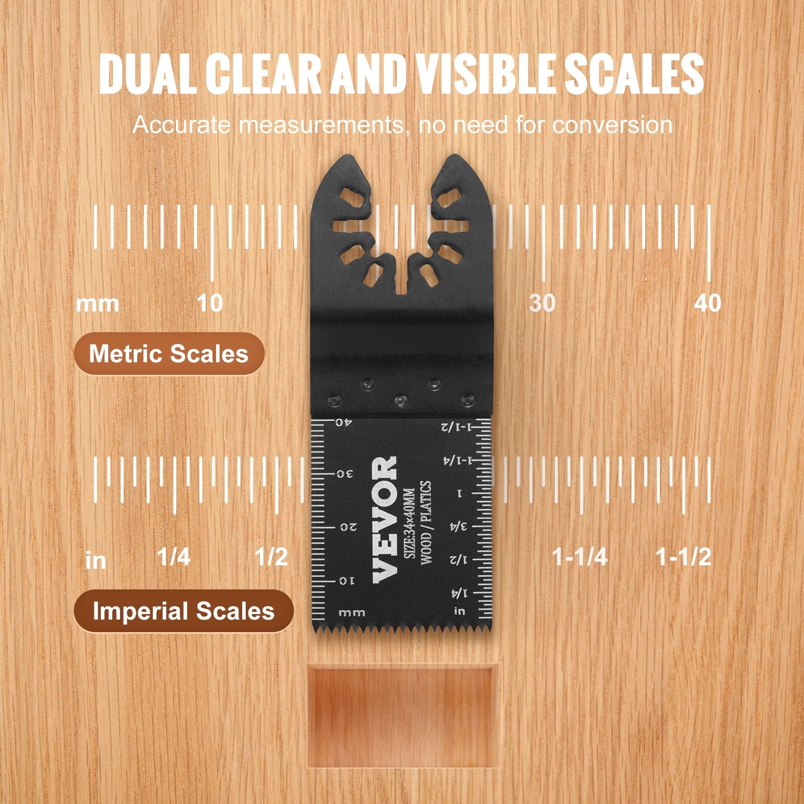50PCS Oscillating Saw Blades, Universal Quick Release Oscillating Saw Blades, Multitool Tool Blades for Wood Plastic Aluminum, Fit Dewalt Bosch Milwaukee Hitachi Chicago Craftsman - Image 4