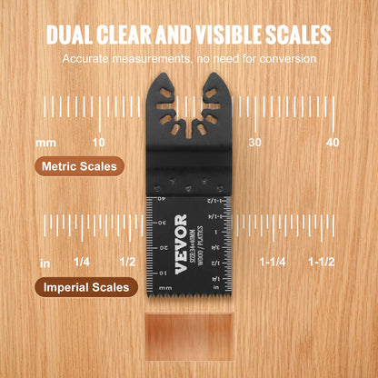 50PCS Oscillating Saw Blades, Universal Quick Release Oscillating Saw Blades, Multitool Tool Blades for Wood Plastic Aluminum, Fit Dewalt Bosch Milwaukee Hitachi Chicago Craftsman - Image 4