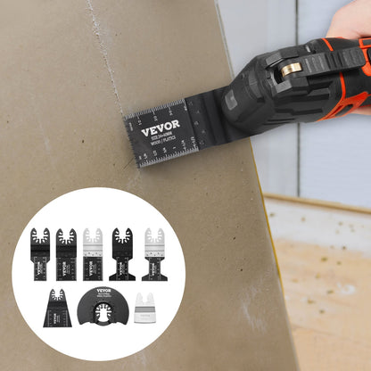 30PCS Multi Tool Blades Kits, Universal Quick Release Oscillating Saw Blades, 8 Types Wood Metal Plastic Oscillating Tool Blades, Fit Dewalt Bosch Milwaukee Hitachi Chicago Craftsman - Image 8