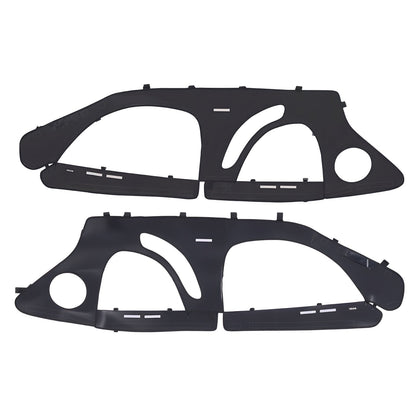 Cab Enclosure Upper Doors, Compatible with Polaris RZR PRO 2020-2024/Polaris RZR Turbo2022-2024, Soft Upper Doors, Upgraded Zipper UTV Soft Side Window Kit, Fit with Side Mirrors and Windshields