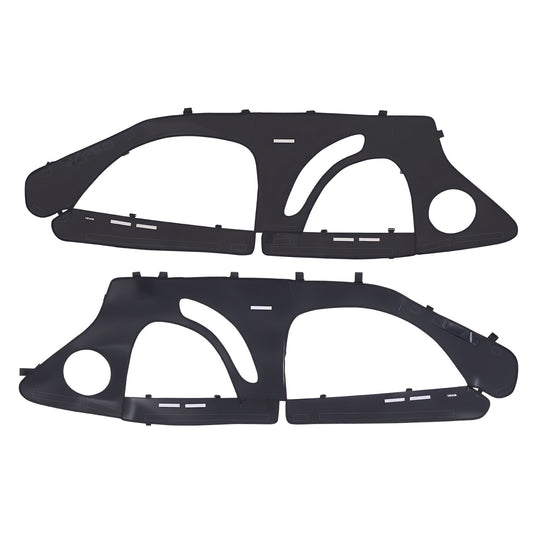 Cab Enclosure Upper Doors, Compatible with Polaris RZR PRO 2020-2024/Polaris RZR Turbo2022-2024, Soft Upper Doors, Upgraded Zipper UTV Soft Side Window Kit, Fit with Side Mirrors and Windshields
