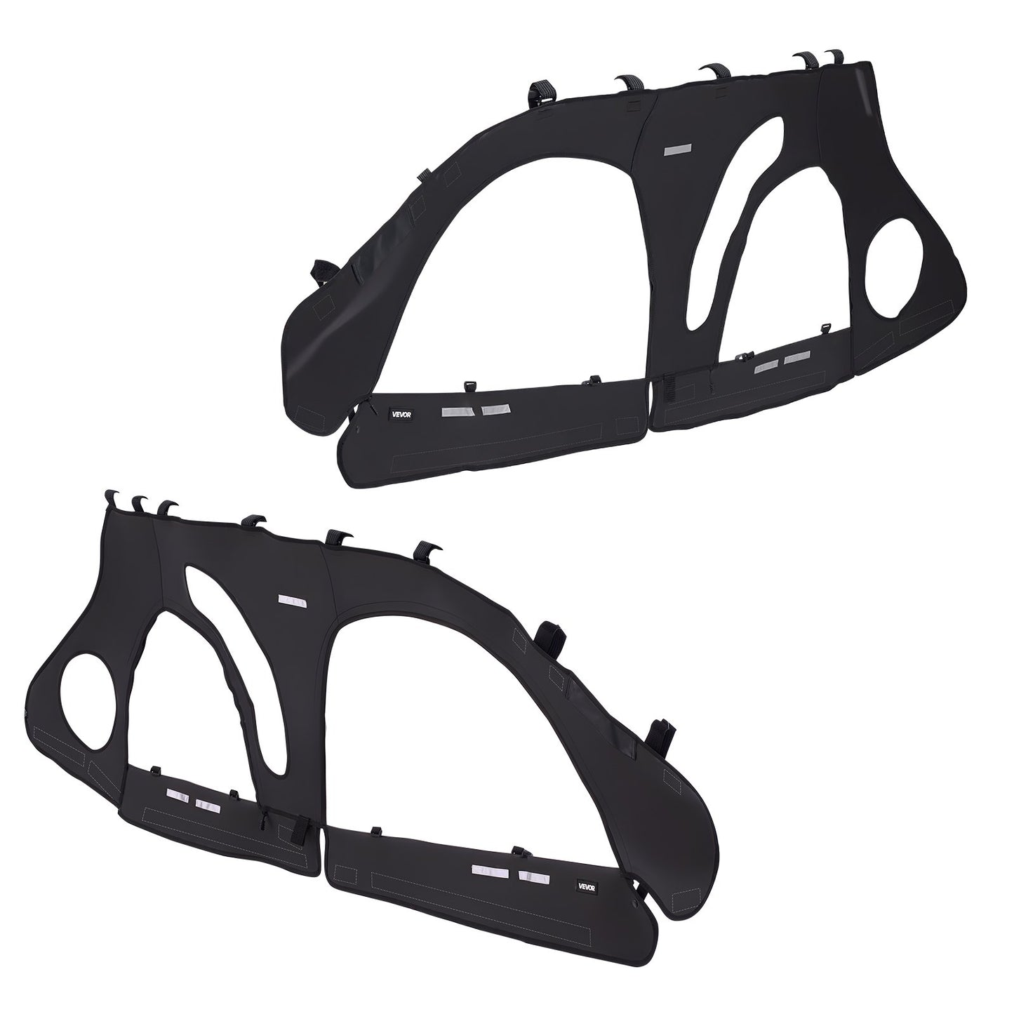Cab Enclosure Upper Doors, Compatible with Polaris RZR PRO 2020-2024/Polaris RZR Turbo2022-2024, Soft Upper Doors, Upgraded Zipper UTV Soft Side Window Kit, Fit with Side Mirrors and Windshields - Image 9