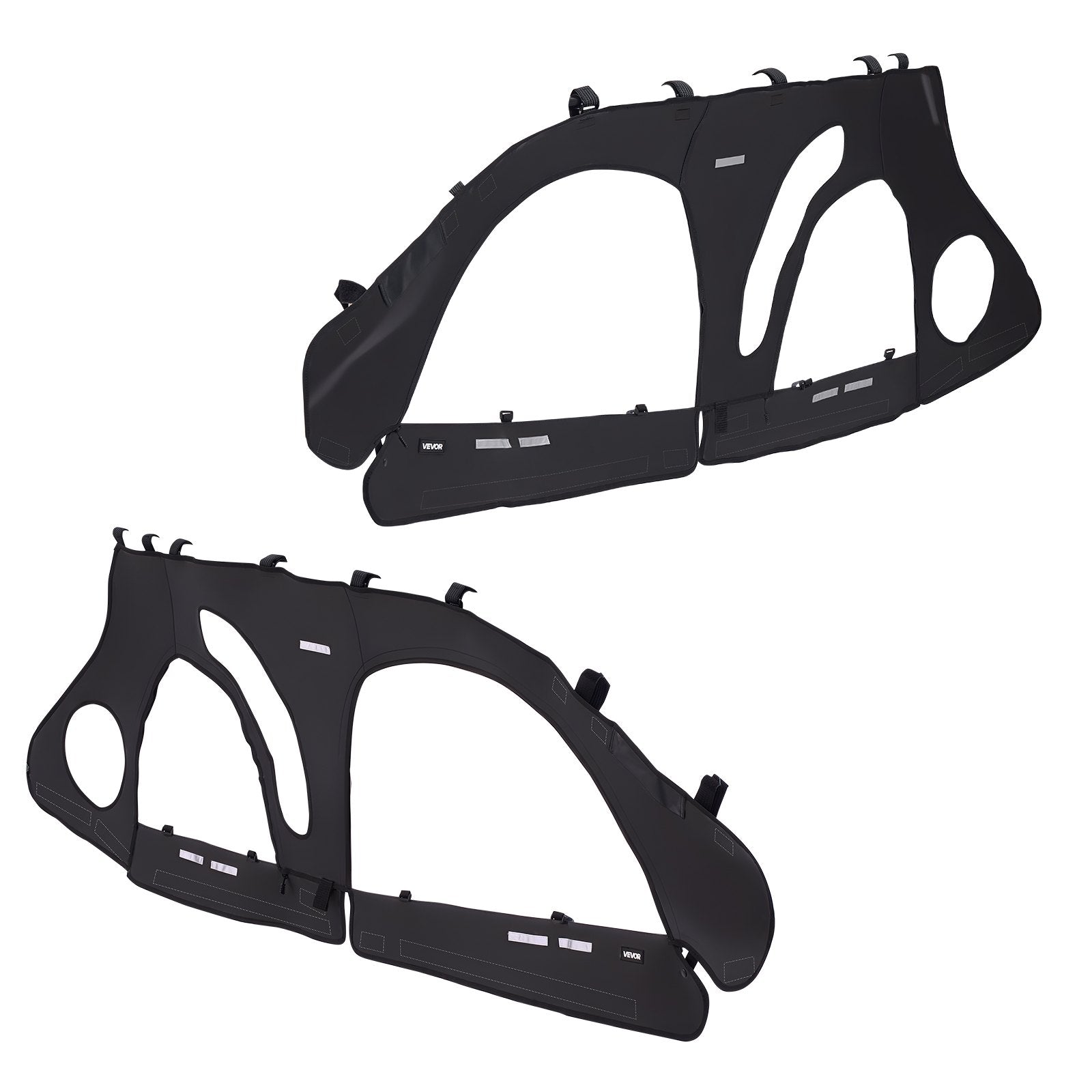 Cab Enclosure Upper Doors, Compatible with Polaris RZR PRO 2020-2024/Polaris RZR Turbo2022-2024, Soft Upper Doors, Upgraded Zipper UTV Soft Side Window Kit, Fit with Side Mirrors and Windshields - Image 9