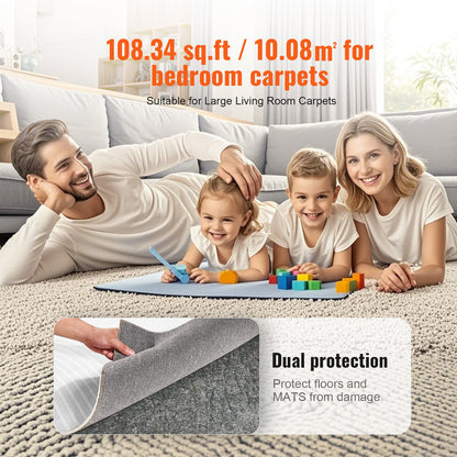 Rug Pad Gripper 9' x 12' Protective Carpet Pad 0.47" Thick for All Floors - Image 6