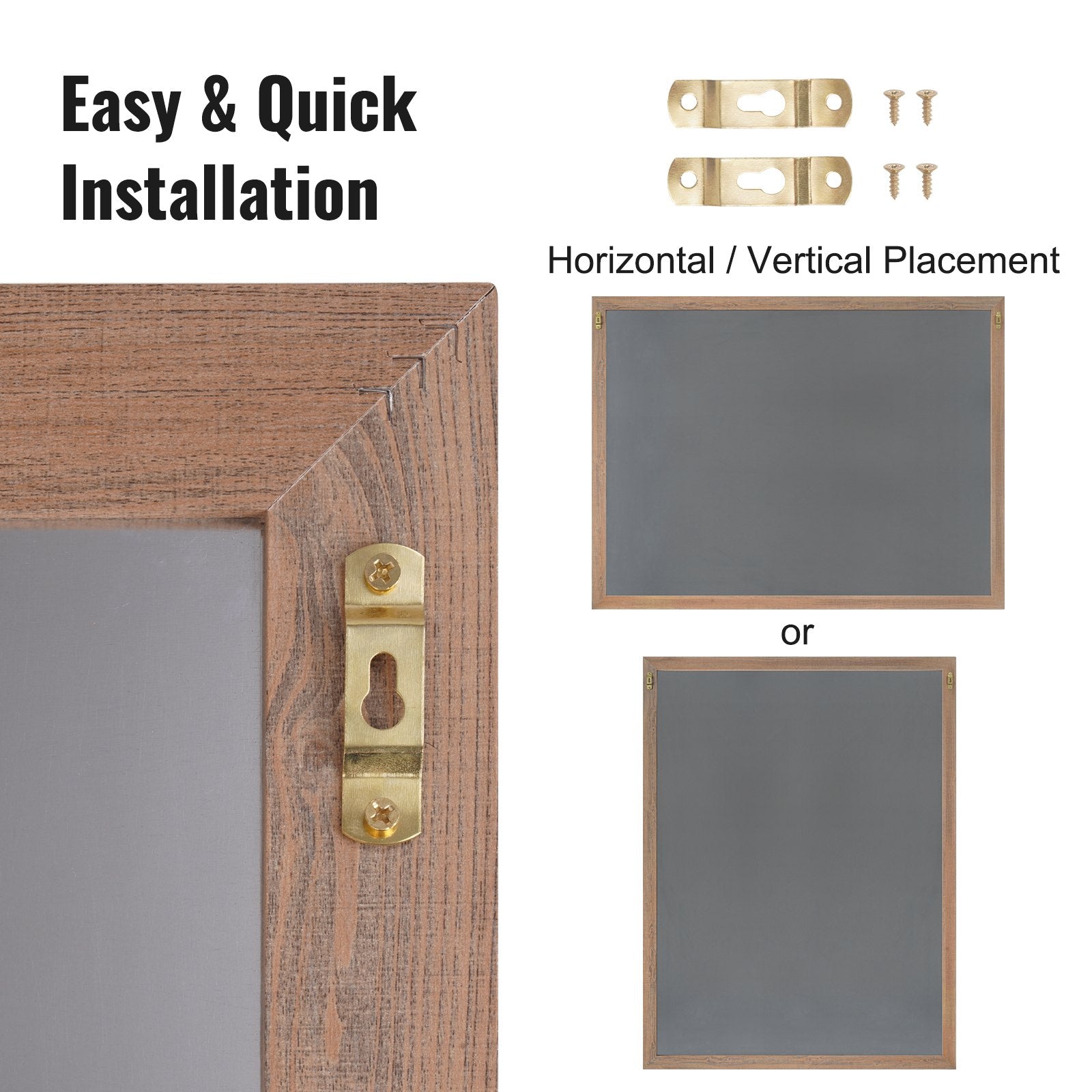 35"x46" Rustic Wood Framed Chalkboard Wall Hanging Magnetic Wedding Sign - Image 5