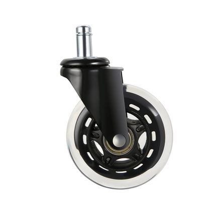 Office Chair Wheels, Set of 5, 76.2 mm Caster Wheels Replacement for Hardwood Floors and Carpet, Heavy Duty Computer Gaming Desk Casters with 59 kg Load Capacity, Universal Fit for Most Chairs - Image 9