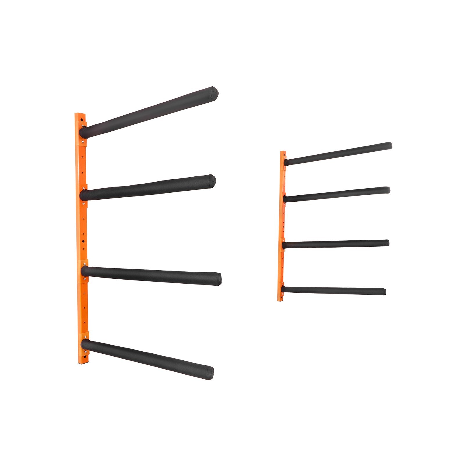 Wall Kayak Storage Rack, 4-Capacity Wall Mounted Kayak Holders for Kayak Canoe Paddle Board, Kayak Storage Hooks with Adjustable Padded Arms, 181.6 KG Load Kayak Hanger for Indoor Outdoor Garage - Image 9