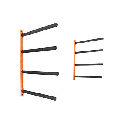 Wall Kayak Storage Rack, 4-Capacity Wall Mounted Kayak Holders for Kayak Canoe Paddle Board, Kayak Storage Hooks with Adjustable Padded Arms, 181.6 KG Load Kayak Hanger for Indoor Outdoor Garage - Image 9