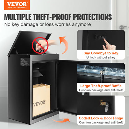 Package Delivery Boxes for Outside 15.4" x 10.6" x 20.5" with Coded Lock - Image 2