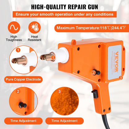 Stud Welder Kit, 5500 Stud Welder Dent Repair Kit, 800VA Spot Welder Stud Kit, Stud Gun Dent Puller Kit with Complete Accessories, Dent Welder Repair for Auto Body Repairing - Image 3