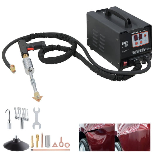 Stud Welder Dent Repair Kit, Spot Welding Machine with Slide Hammer Dent Puller, Professional Dent Removal Kit for Auto Body Dent Repair
