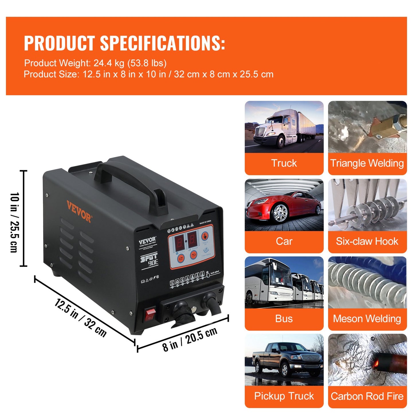 Stud Welder Dent Repair Kit, Spot Welding Machine with Slide Hammer Dent Puller, Professional Dent Removal Kit for Auto Body Dent Repair - Image 7