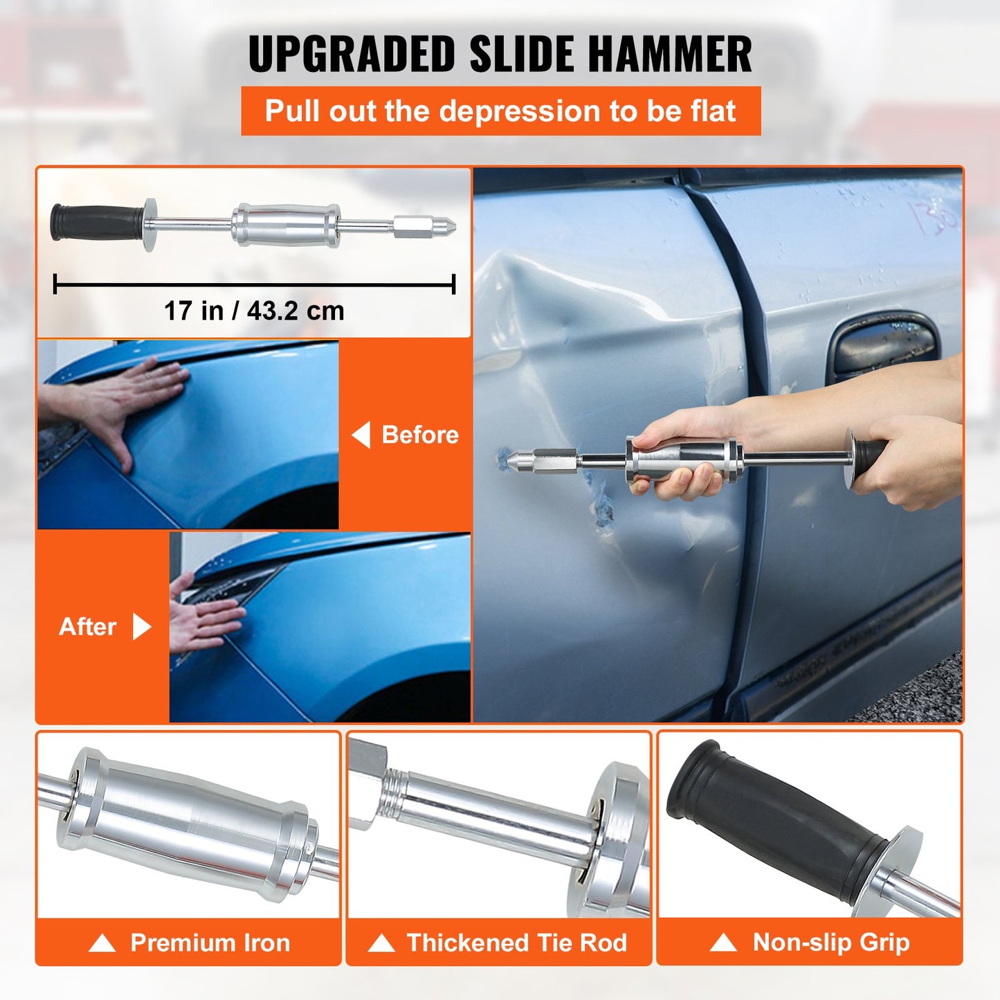 Stud Welder Kit, 1600A Stud Welder Dent Repair Kit, 800VA Spot Welder Stud, 220V Stud Gun Dent Puller Kit with Complete Accessories, Dent Welder Repair for Auto Body Repairing - Image 5