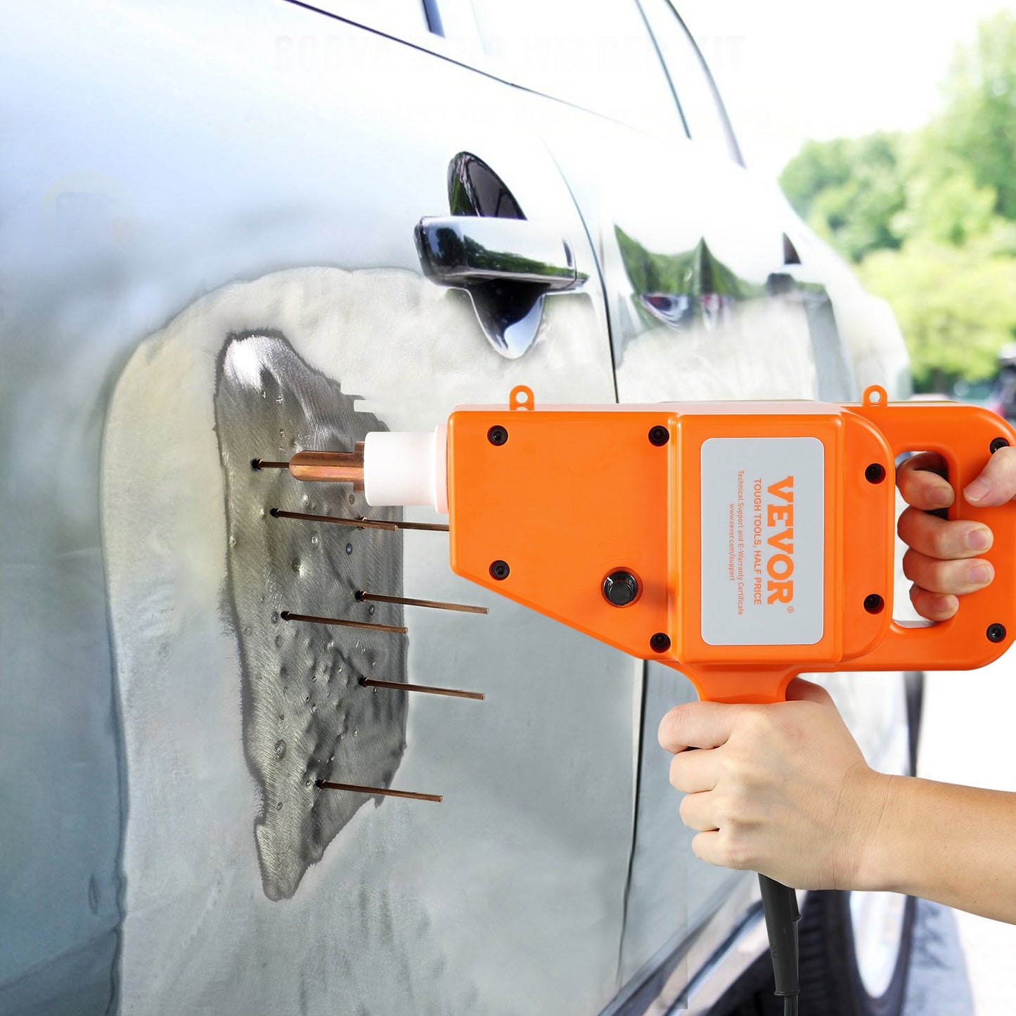 Stud Welder Kit, 1600A Stud Welder Dent Repair Kit, 800VA Spot Welder Stud, 220V Stud Gun Dent Puller Kit with Complete Accessories, Dent Welder Repair for Auto Body Repairing - Image 8