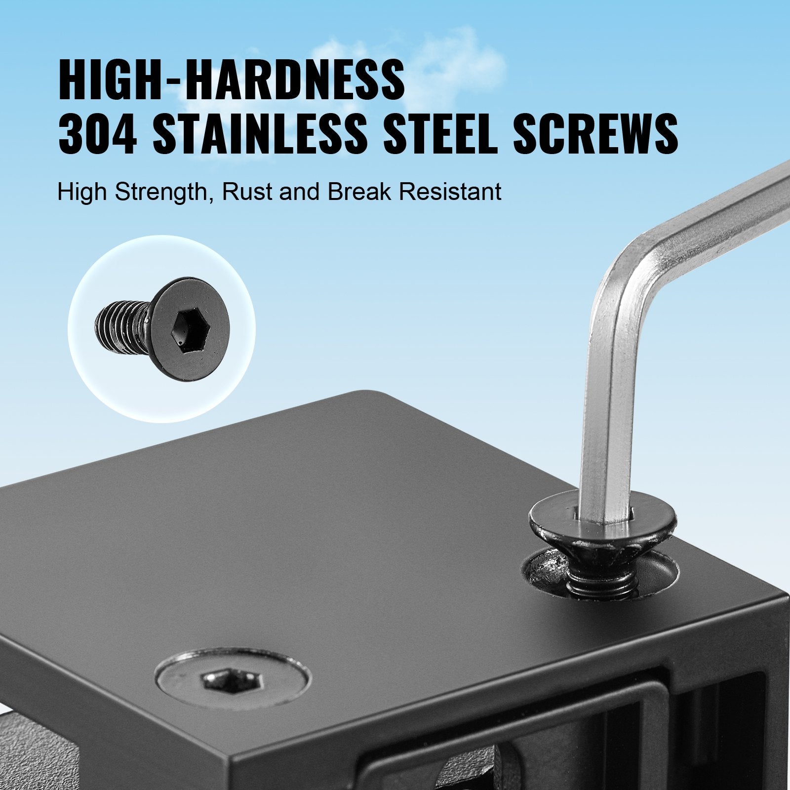 Glass Clamp, 40 PCS Square Glass Railing Bracket for 0.31 "-0.47 " Tempered Glass, 304 Stainless Steel Glass Mounting Clamp, Glass Shelf Bracket for Balcony, Garden, Deck, Stair, Black - Image 6