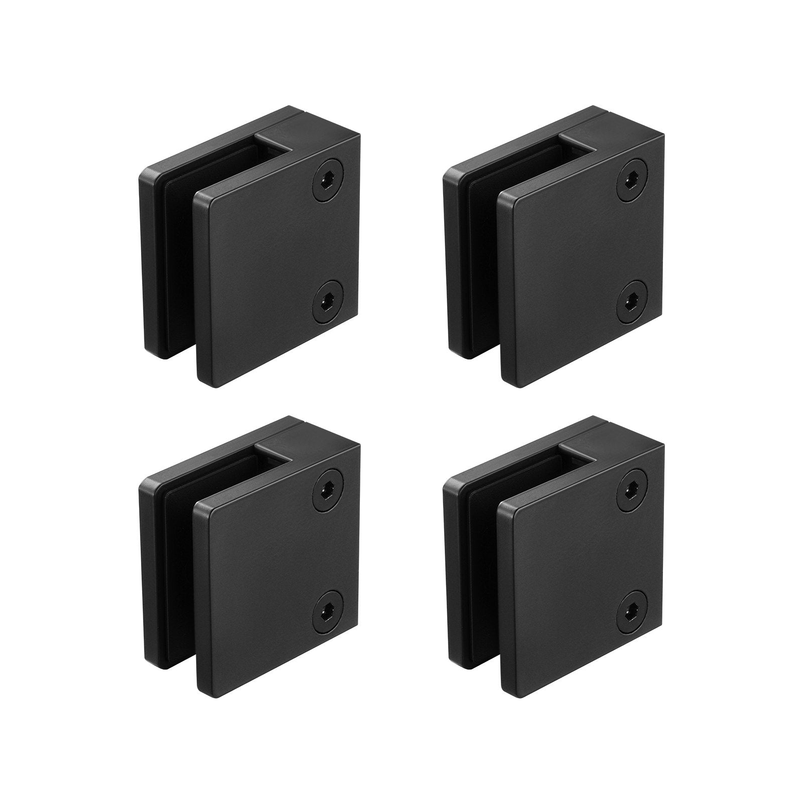 Glass Clamp, 40 PCS Square Glass Railing Bracket for 0.31 "-0.47 " Tempered Glass, 304 Stainless Steel Glass Mounting Clamp, Glass Shelf Bracket for Balcony, Garden, Deck, Stair, Black - Image 9