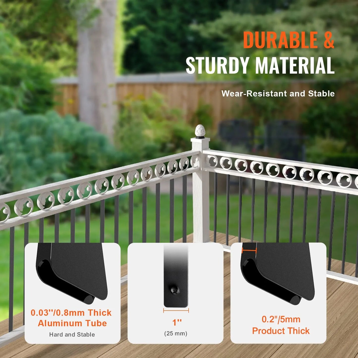 Staircase Metal Balusters, 32.28"x1"x0.2" Flat Aluminum Alloy Decorative Banister Spindles, 51 Pack Deck Baluster with Screws, Classic Hollow Deck Railing Satin Black Powder Coated for Porch - Image 2