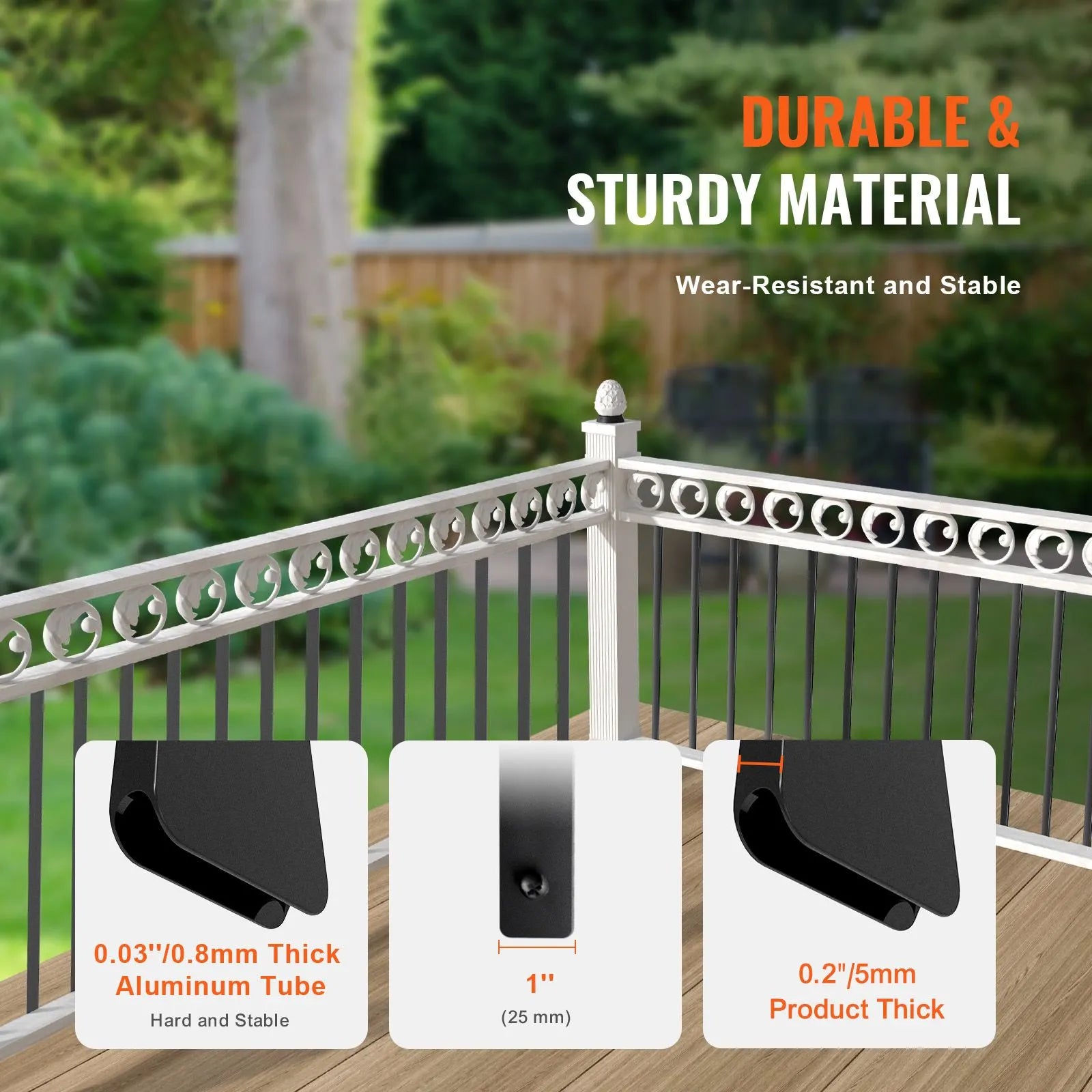 Staircase Metal Balusters, 32.28"x1"x0.2" Flat Aluminum Alloy Decorative Banister Spindles, 51 Pack Deck Baluster with Screws, Classic Hollow Deck Railing Satin Black Powder Coated for Porch - Image 2