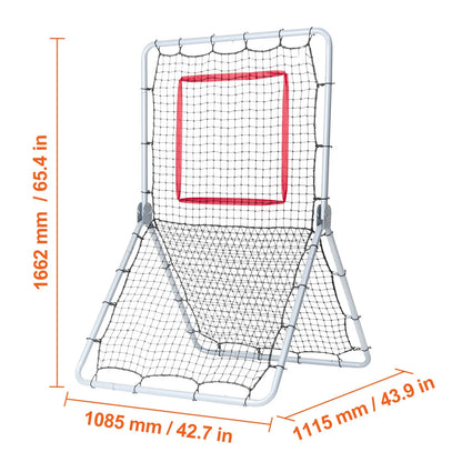 Baseball And Softball Rebounder Net, 3.5 x 6 ft PitchBack Baseball Pitching Nest, Softball Pitchback Net, Fielding Trainer, Bounce Back Net for Fielding/Throwing Practice, 5 Adjustable Angles - Image 8