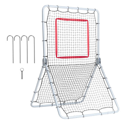 Baseball And Softball Rebounder Net, 3.5 x 6 ft PitchBack Baseball Pitching Nest, Softball Pitchback Net, Fielding Trainer, Bounce Back Net for Fielding/Throwing Practice, 5 Adjustable Angles - Image 9