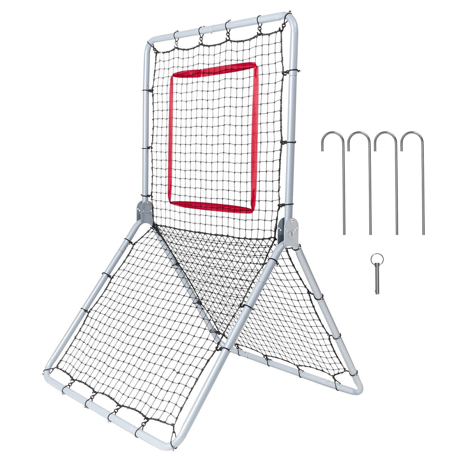 Baseball And Softball Rebounder Net, 3.5 x 6 ft PitchBack Baseball Pitching Nest, Softball Pitchback Net, Fielding Trainer, Bounce Back Net for Fielding/Throwing Practice, 5 Adjustable Angles - Image 9