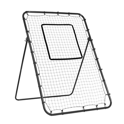 Baseball And Softball Rebounder Net, 4 x 6 Feet PitchBack Baseball Nest for Pitching and Fielding Training, Pitch Return Trainer Rebound Net with Pitching Target, 4 Adjustable Angles