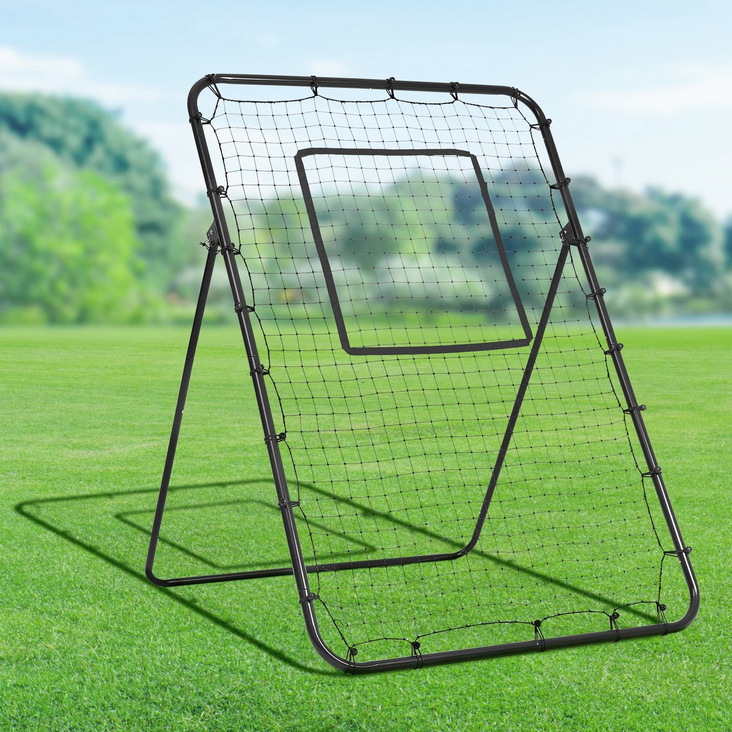 Baseball And Softball Rebounder Net, 4 x 6 Feet PitchBack Baseball Nest for Pitching and Fielding Training, Pitch Return Trainer Rebound Net with Pitching Target, 4 Adjustable Angles - Image 8