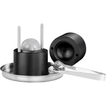 Ice Ball Press, 6cm Ice Ball Maker, Aircraft Al Alloy Ice Ball Press Kit for 60mm Ice Sphere, Ice Press with Tong and Drip Tray, for Whiskey, Cocktail, Bourbon, Scot on Party & Holiday, Black - Image 9