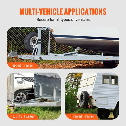 Spare Tire Carrier, Trailer Spare Tire Mount, 160 lbs Capacity, Utility Trailer Accessories Fits Most 4 & 5 & 6 & 8 Lugs Wheels on 4", 4.25", 4.5", 4.75", 5", 5.5", 6", 6.5" Bolt Patterns - Image 6