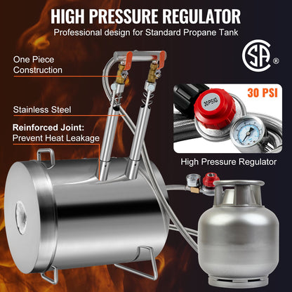 12KG Propane Smelting Furnace Kit Melting Furnace Double Burners 2700℉ - Image 6