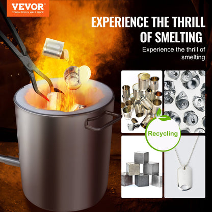 6KG Propane Melting Furnace Kit Melting Furnace Stainless Steel 2700℉ - Image 2