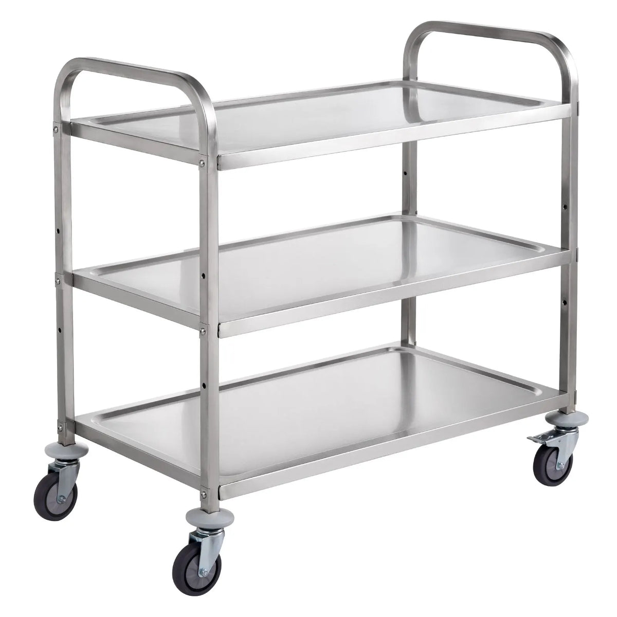 3-Tier Utility Cart Rolling Cart on Wheels 37.5"x20"x37.7" 450 LBS 6 Hooks - Image 9