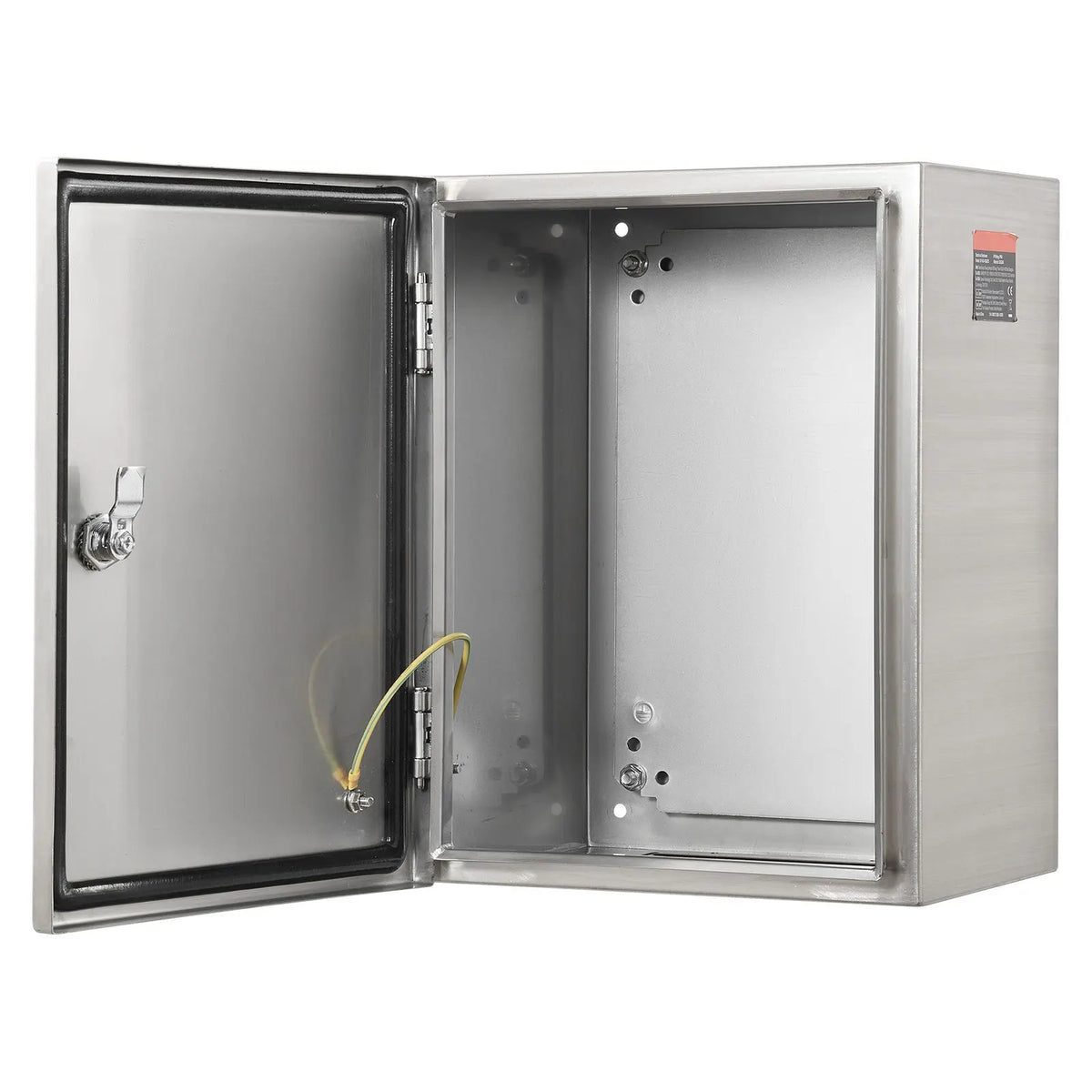 Steel Electrical Box, 40x30x15 cm, 304 Stainless Steel Electrical Enclosure Box, Wall-Mounted Outdoor Electrical Electronic Equipment Enclosure with Mounting Plate Hinges Lock, IP66 Waterproof - Image 8