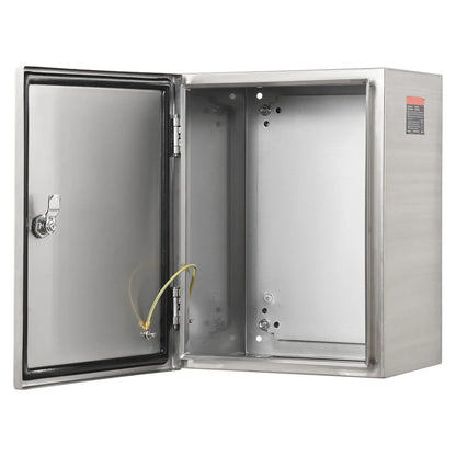 Steel Electrical Box, 40x30x15 cm, 304 Stainless Steel Electrical Enclosure Box, Wall-Mounted Outdoor Electrical Electronic Equipment Enclosure with Mounting Plate Hinges Lock, IP66 Waterproof - Image 8